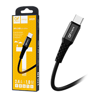 Кабель GFPower 02T USB (m)-Type-C (m) 1м 2.4A нейлон черный (1/200/800)