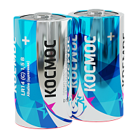 Батарейка Космос MAX LR14 C Shrink 2 Alkaline 1.5V (2/12/96)