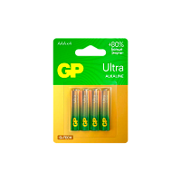 Батарейка GP ULTRA G-Tech LR03 AAA BL4 Alkaline 1.5V (4/40/320)