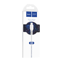 Кабель HOCO X20 USB (m)-Lightning (m) 3м 2.0A ПВХ белый (1/30/300)
