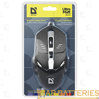 Мышь проводная Defender MB-470 Ultra Matt классическая USB черный (1/40)