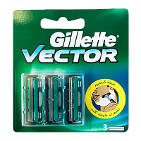 Сменные кассеты Gillette "Vector" 2 лезвия 3шт. (цена за 1 шт) для Slalom Plus (3/30) 