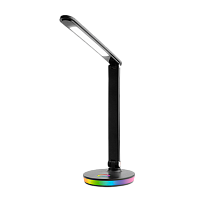 Светильник настольный Ultraflash UF-822 7W 230V на основании 3 цв. RGB черный