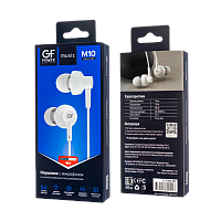 Наушники внутриканальные GFPower M10 с микр. белый