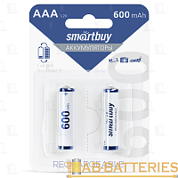 Аккумулятор бытовой Smartbuy HR03 AAA BL2 NI-MH 600mAh (2/24/240)
