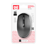 Мышь беспроводная Smartbuy 280AG классическая USB бесшумная черный (1/40) 