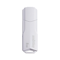 Флеш-накопитель Smartbuy Clue 8GB USB2.0 пластик белый