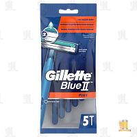 Бритва Gillette Blue II Plus 2 лезвия пластиковая ручка 5+2шт. (1/24)