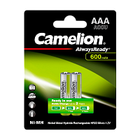 Аккумулятор предзаряженный RTU Camelion HR03 AAA BL2 NI-MH Always Ready 600mAh (2/24/480) 