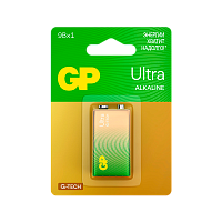 Батарейка GP ULTRA G-Tech Крона 6LR61 BL1 Alkaline 9V (1/10/200) R 