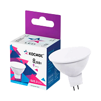 Лампа светодиодная Космос JCDR GU5.3 8.5W 6500К 220V софит (1/10/80)