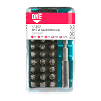 Набор насадок Smartbuy One Tools 31 предмет, биты SL, PH, PZ, HEX,TORX по 6 шт