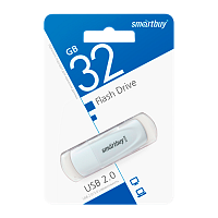 Флеш-накопитель Smartbuy Scout 32GB USB2.0 пластик белый