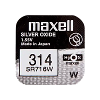 Батарейка Maxell 314 BL1 Silver Oxide 1.55V 0%Hg (1/10/100)