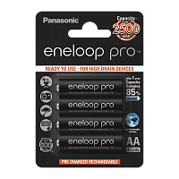 Аккумулятор предзаряженный RTU Panasonic HR6 AA BL2 NI-MH eneloop pro 2500mAh (2/16/192) 