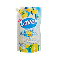 Гель для мытья посуды и детских принадлежностей LaVer Лимон 1л дой-пак (1/6)