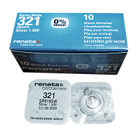 Батарейка Renata 321 (SR616SW) Silver Oxide 1.55V (1/10/100) 
