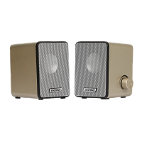 Колонки 2.0 Smartbuy ROCKY 6W USB+Jack 3.5мм золотой (1/40)