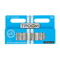 Батарейка Трофи LR6 AA BL12 Alkaline 1.5V (12/336/672/16128) 