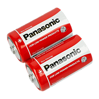 Батарейка Panasonic R20 D Shrink 2 Zinc Carbon 1.5V (2/24/120)