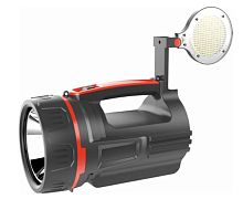 Фонарь туристический Спутник AFP824 10W 25LED от аккумулятора 2 режима черный красный