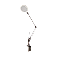 Светильник настольный Camelion KD-822 10W 230V 1LED струбцина сенс. 5 ур.ярк.+3 цв. белый (1/4)