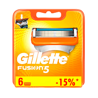 Сменные кассеты Gillette FUSION POWER 5 лезвий 6шт. (цена за 1 шт) (6/60)