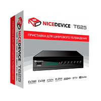 Приставка для цифрового ТВ Selenga T625 DVB-T/T2/C черный 