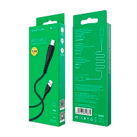 Кабель Borofone BX37 USB (m)-Type-C (m) 1м 3.0A ПВХ черный (1/360)