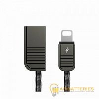 USB кабель REMAX Linyo (IPhone 5/6/7/SE) RC-088i Черный (1M, 2.1A) | Ab-Batteries | Элементы питания и аксессуары для сотовых оптом