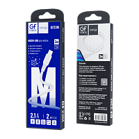 Кабель GFPower 23M USB (m)-microUSB (m) 2.0м 2.1A ПВХ белый (1/200/800)