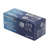 Батарейка Renata 389 (SR1130W) Silver Oxide 1.55V (1/10/100) 