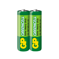 Батарейка GP GreenCell R6 AA Shrink 2 Heavy Duty 1.5V (2/40/1000)