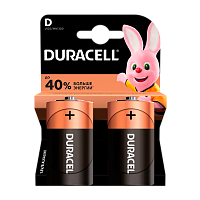 Батарейка Duracell Basic LR20 D BL2 Alkaline 1.5V (2/20/6600)