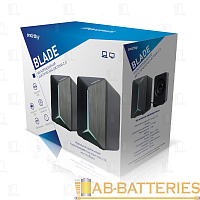 Колонки 2.0 Smartbuy BLADE 6W RGB USB+Jack 3.5мм черный (1/40) 