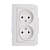 Розетка Makel Lillium 2гн. 16A белый 70017 (1/12)