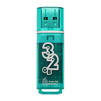 Флеш-накопитель Smartbuy Glossy 32GB USB2.0 пластик зеленый