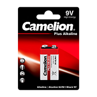 Батарейка Camelion Plus Крона 6LR61 BL1 Alkaline 9V (1/12/192) 