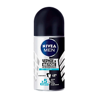 Дезодорант мужской Nivea черное и белое Fresh роликовый 50мл (1/30) 