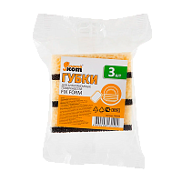 Губка для антипригарных поверхностей Рыжий кот FIX FORM 60х93х30мм 3шт. (1/40)