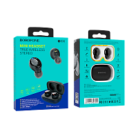 Наушники внутриканальные Borofone BE35 bluetooth 5.0 с микр. черный (1/30/120)