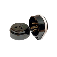 Разъем печной Прогресс о/у  карболитовый  с/з 380В черный  (1/6/72)