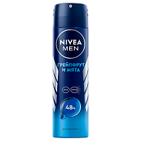 Дезодорант мужской Nivea Заряд Свежести Грейпфрут и мята спрей 150мл (1/12) 