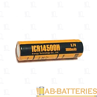 Аккумулятор ET ICR14500H Protected 14.0*50.0, 1000mAh, Li-Ion, в пластиковом боксе на 2шт (1/200)