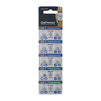 Батарейка GoPower G0/LR521/LR63/LR50/379A/179 BL10 Щелочная 1.55V (10/100/3600)
