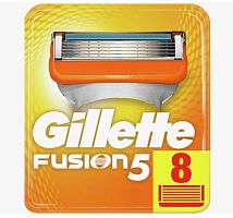 Сменные кассеты Gillette "FUSION" 5 лезвий 8шт. (цена за 1 шт) (8/64) 