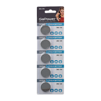 Батарейка GoPower CR2016 BL5 Lithium 3V (5/100/2000)