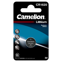 Батарейка Camelion CR1620 BL1 Lithium 3V (1/10/1800)