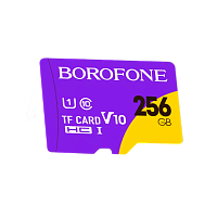 Карта памяти microSD Borofone 256GB Class10 A1 UHS-I (U3) 100 МБ/сек V30 (1/100)