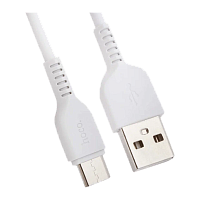 Кабель HOCO X13 USB (m)-microUSB (m) 1м 2.4A ПВХ белый (1/36/360)